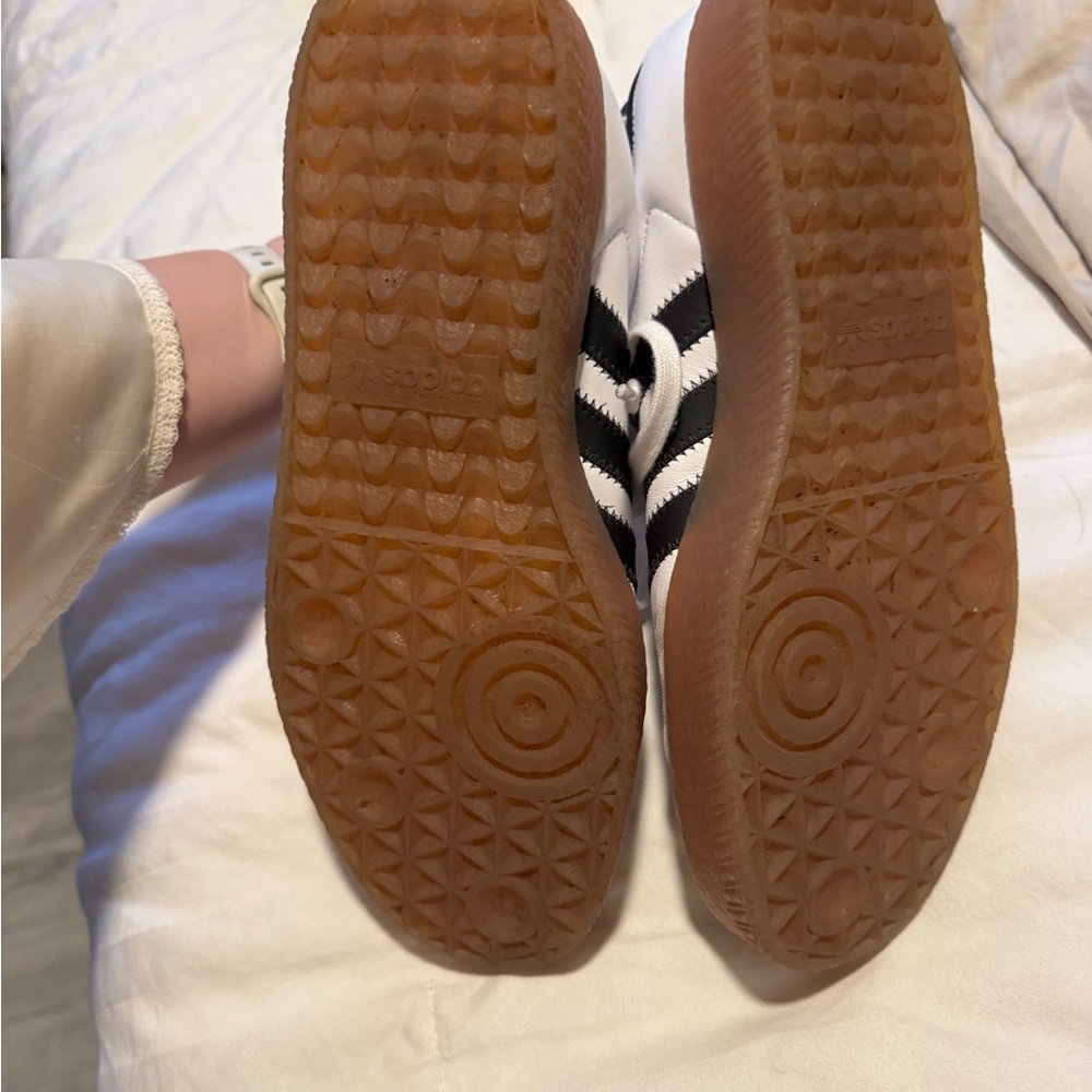 Adidas White/Black Sambaes Classic Sneakers - Picture 4 of 4